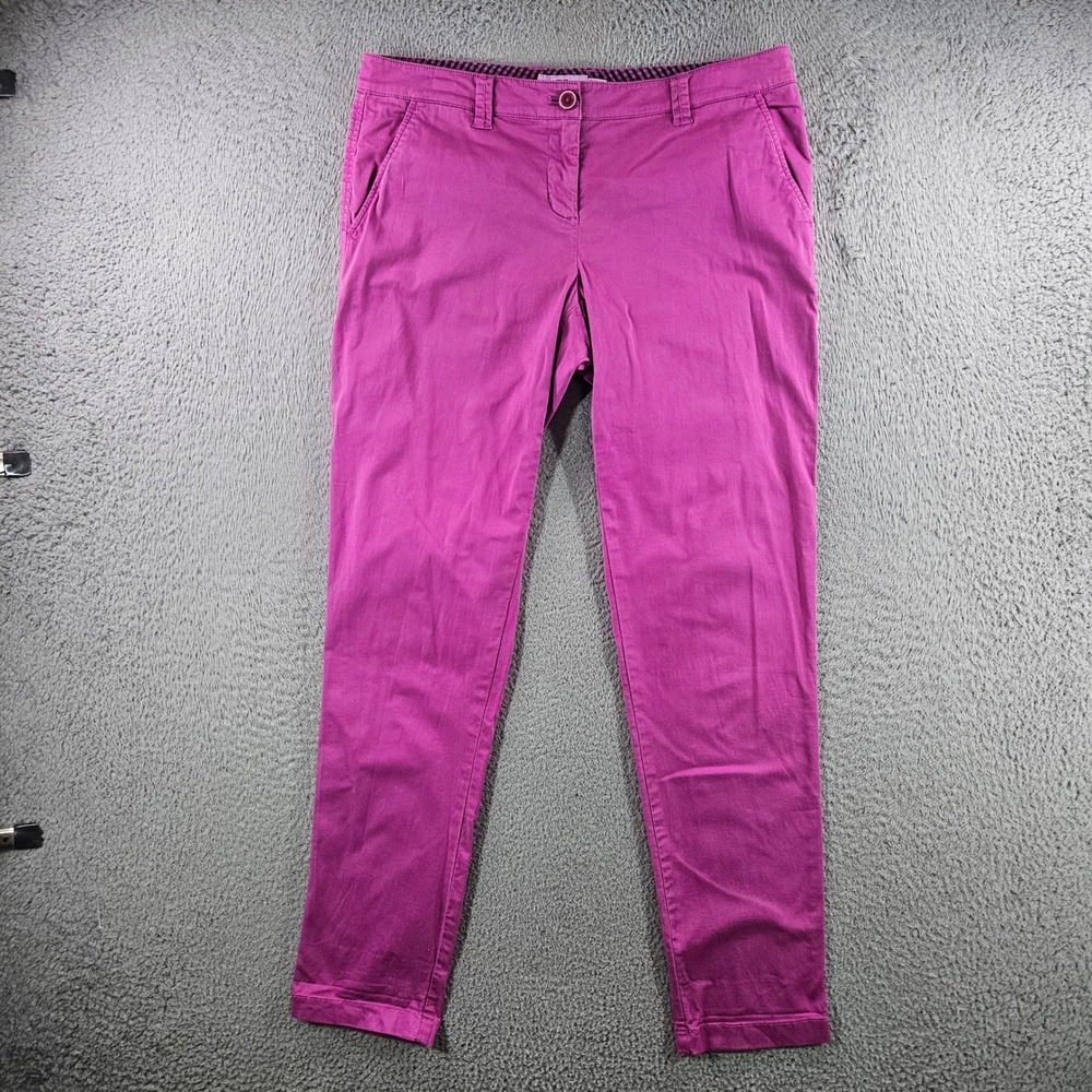 Vineyard Vines Womens Magenta Pink Stretch Chino Pants Size 4 Preppy Straight